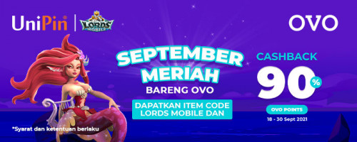 Dapatkan Item Code Gratis dari Lords Mobile untuk Pengguna OVO!